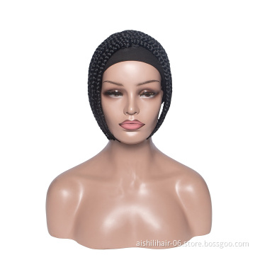 aishili headband wigs for black woman wholesale cheap synthetic braiding hair wig headband wig